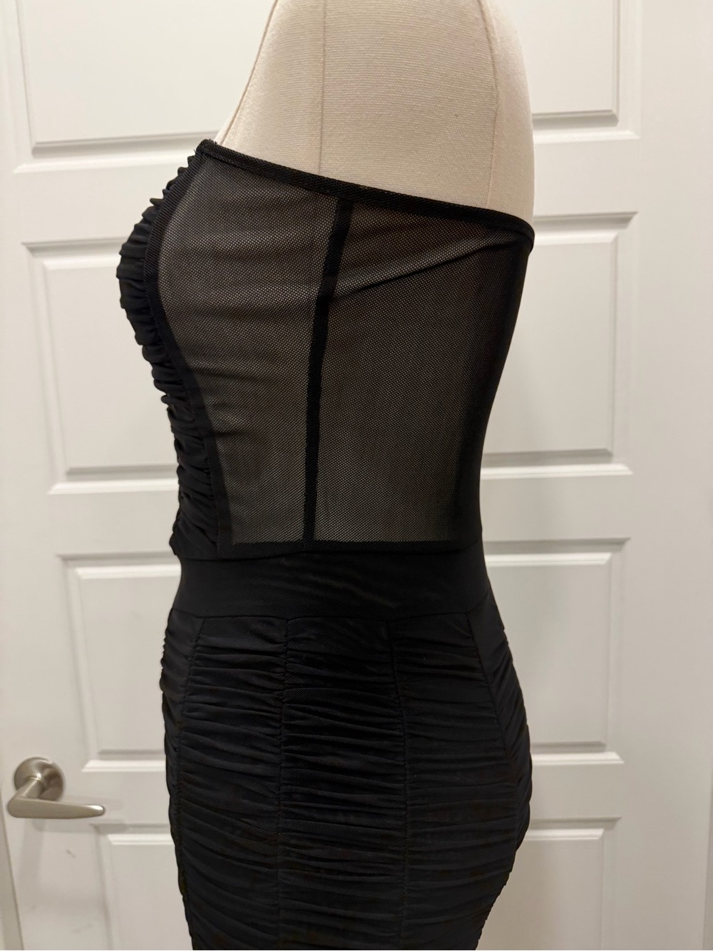 I.AM.GIA Ophelia Strapless Ruched Black Jumpsuit - Picture 7 of 10